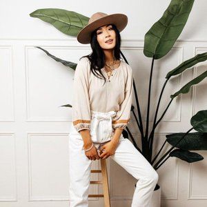 Arla Button Front Blouse